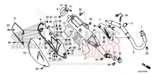 EXHAUST MUFFLER CRF250RLAK de 2019